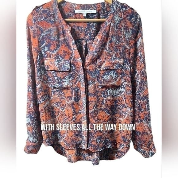 COLLECTIVE CONCEPTS Womens XS Petite Multicolor Sheer 3/4 / Long Sleeve Office - Picture 5 of 16